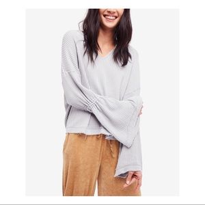 free people dahlia bell sleeve thermal